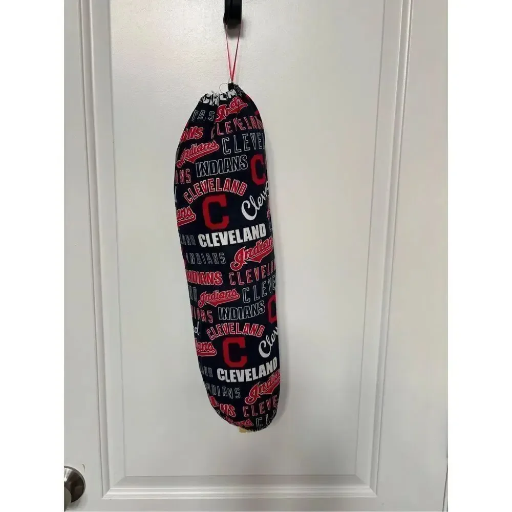 Handmade Plastic Bag Holder- Cleveland Indians